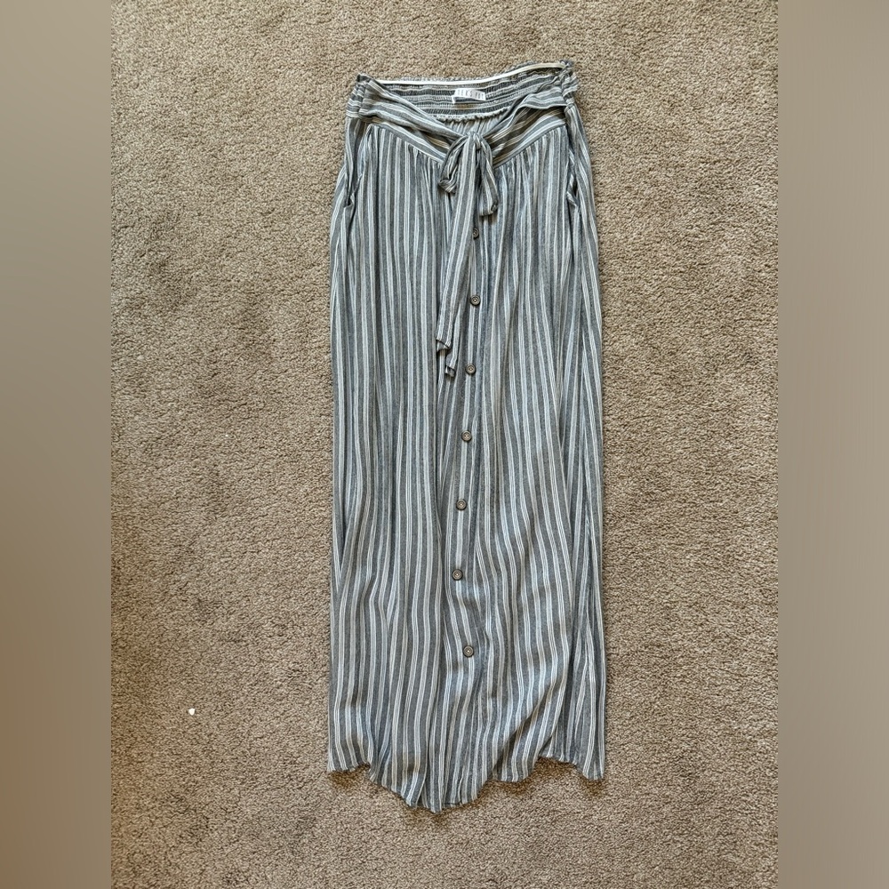 Potters pot striped maxi skirt